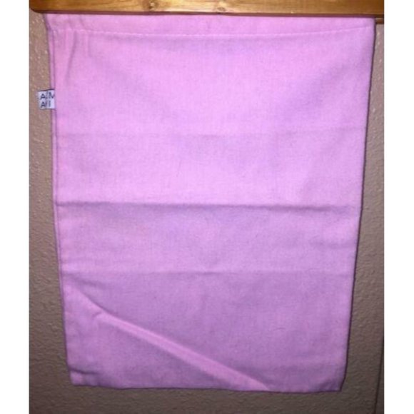 Isaac Mizrahi Pink Flannel Handbag Purse Clutch Shoes Pouch Dust Bag 10.25”X 14” - Picture 1 of 1